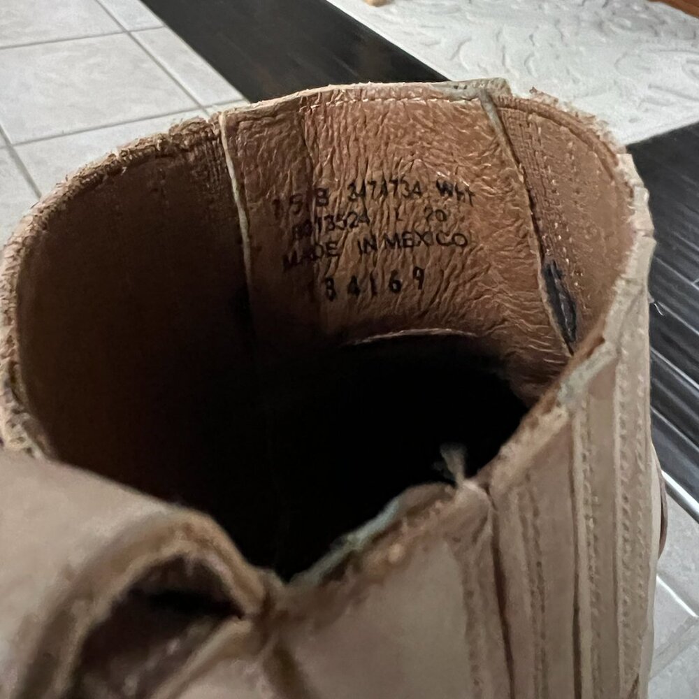 Frye Beige Suede Ankle Boots - Picture 5 of 5